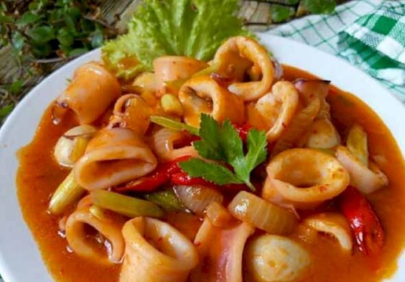 Resep Cumi Asam Manis