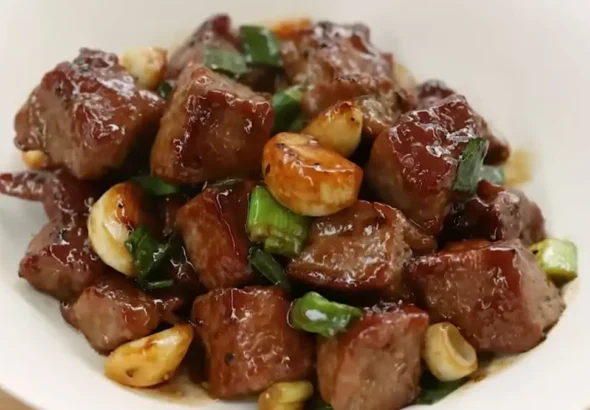 Resep Garlic Saikoro Steak